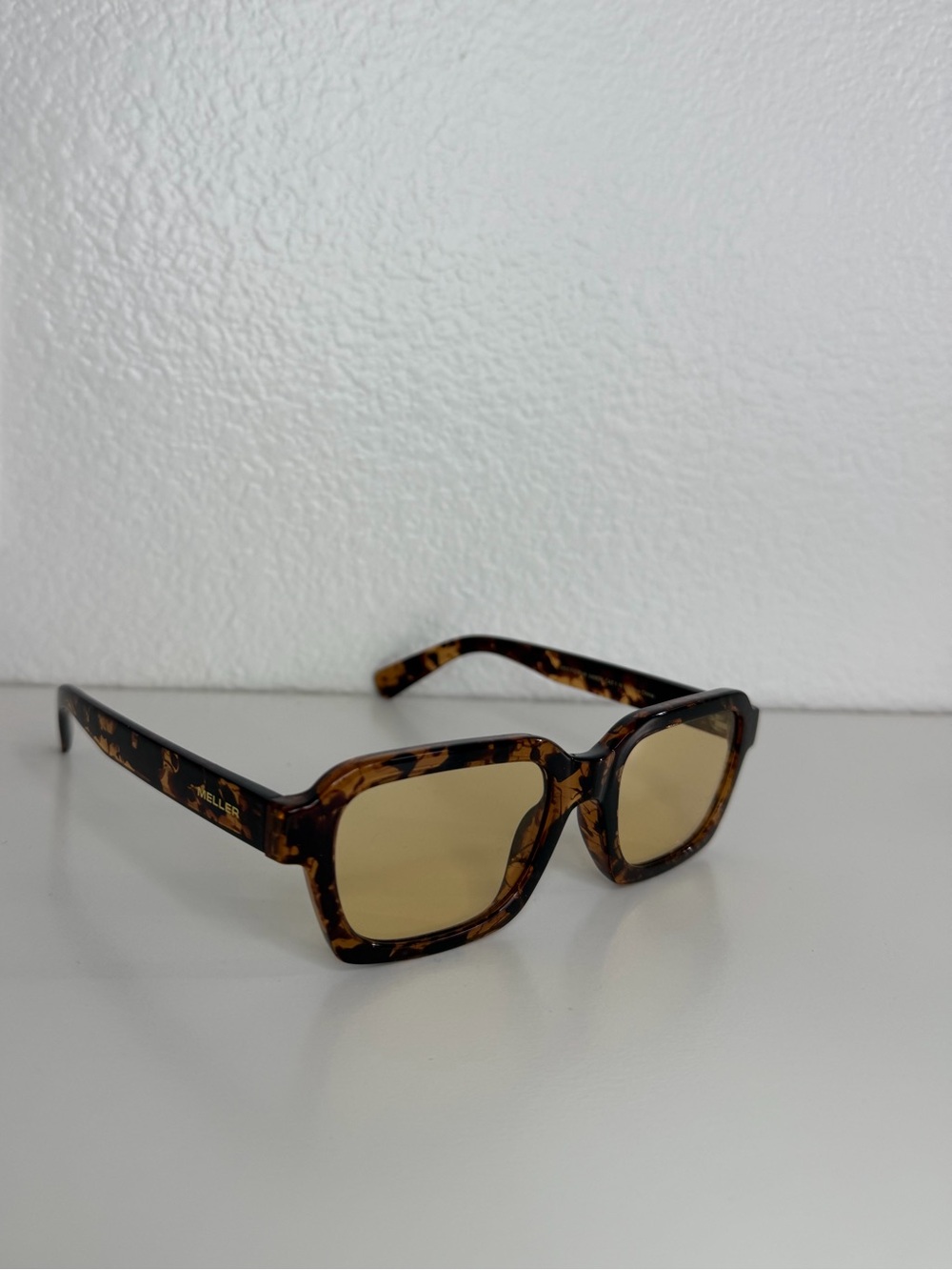 Meller Adisa Tigris Yellow Tortoise Shell Amber Lens Sunglasses